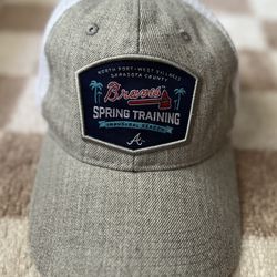 Melon Wear Mens Gray Atlanta Braves Mesh Snap Back Baseball MLB Hat One Size  