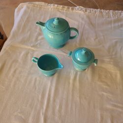 3 Vintage Fiesta Turquoise Items