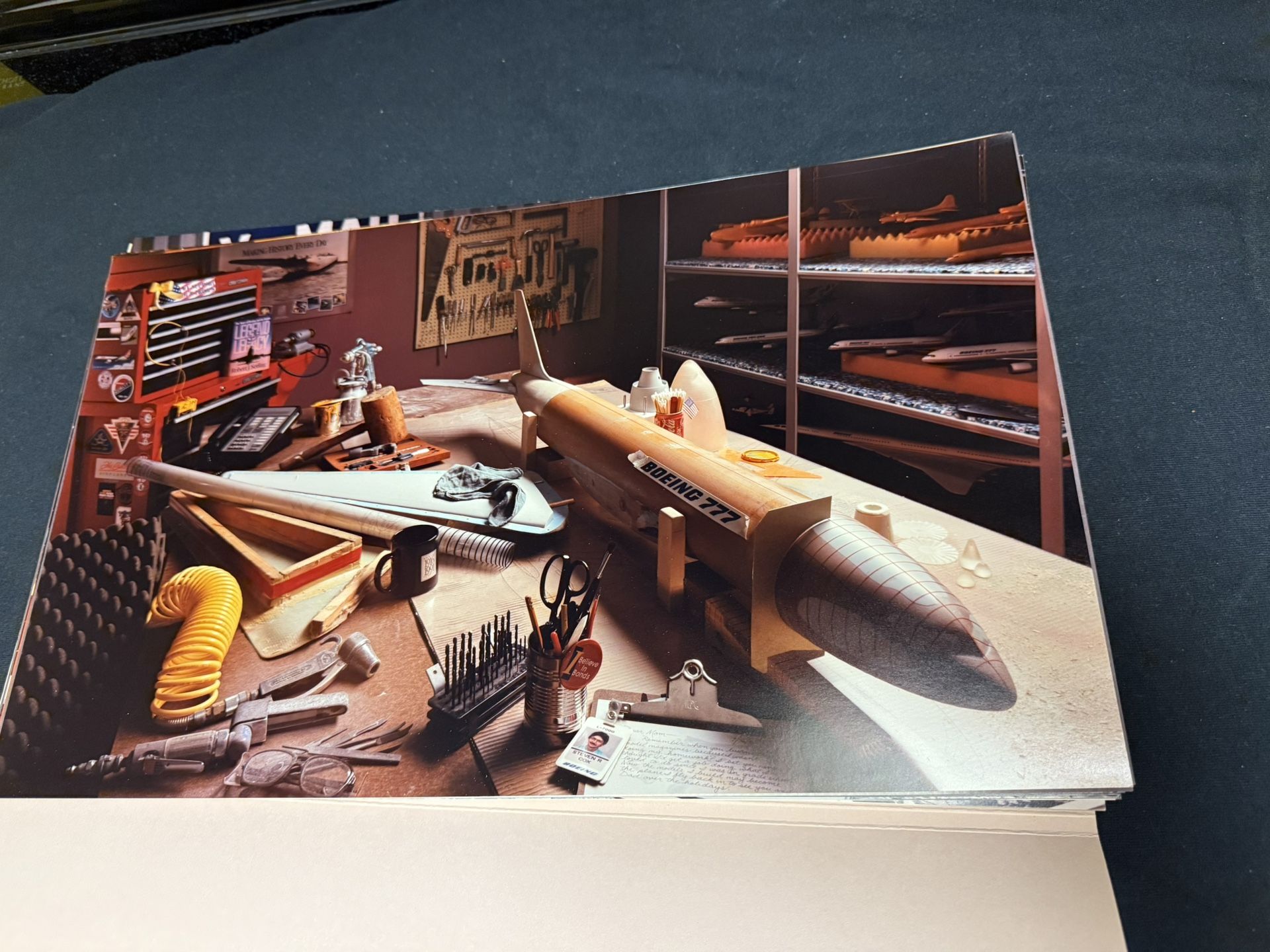 Vintage Boeing photo 75 year dedication to employees full-size photos 1916 to 1991 employee appreciation packet