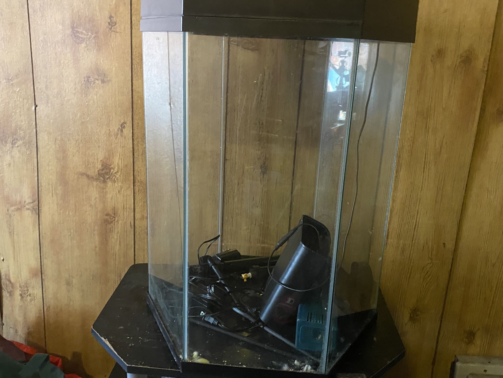 Octagon Glass Aquarium 20 Gallon