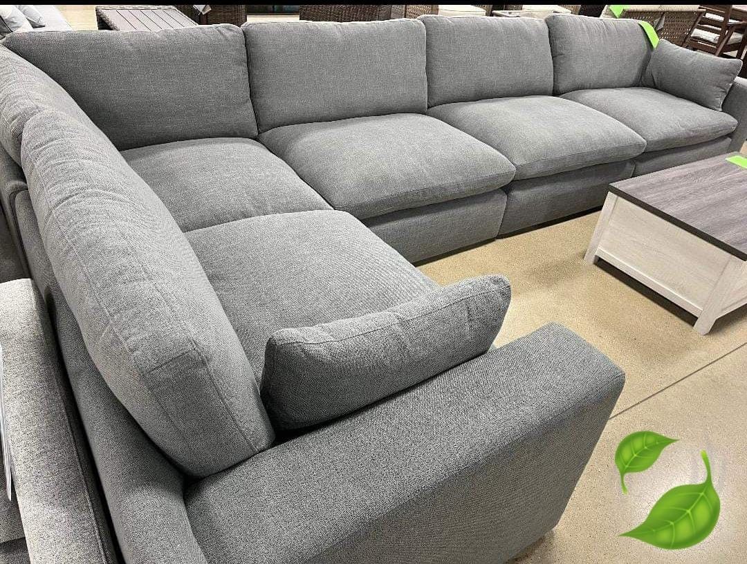 Smoke 5 Pcs Sectionals Sofas Couchs With İnterest Free Payment Options