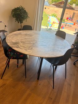 Marble table and chairs