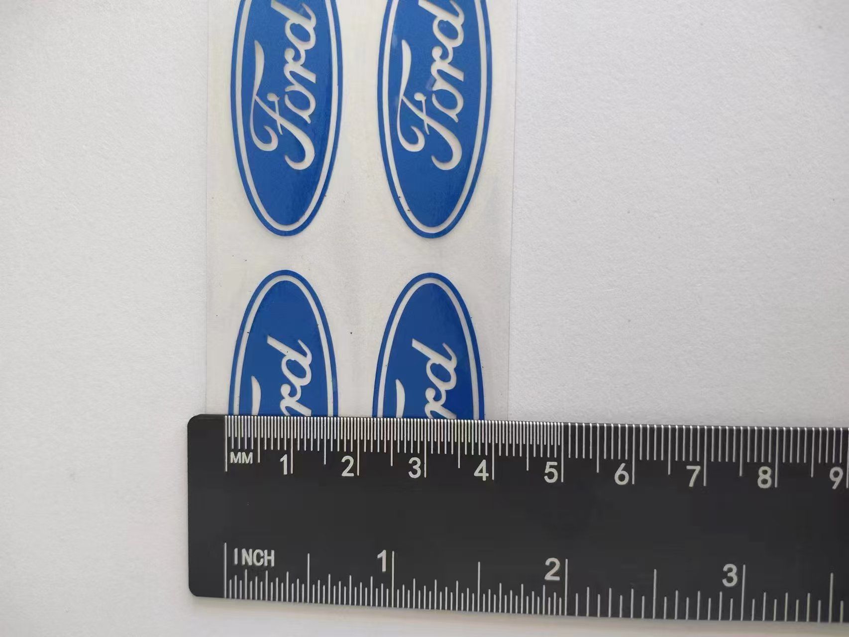 Ford Wheel Rim Center Cap Logo Decal Emblem Sticker 1.75" x 0.66" SET of 4 FT 54 X