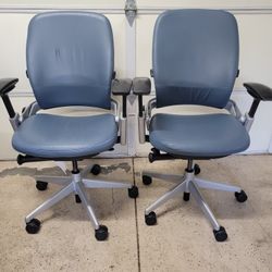 Steelcase Leap V2 Ergonomic Computer Desk Office Chair Fully Loaded