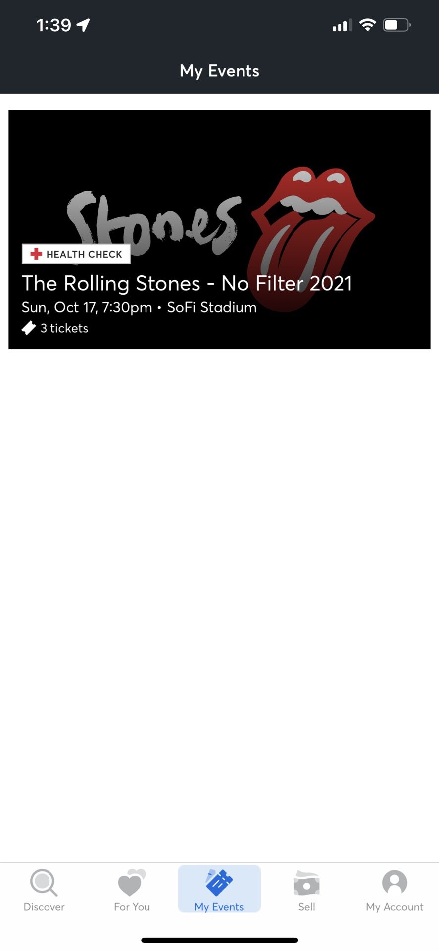 2 Rolling Stones Tickets And Parking Pass!
