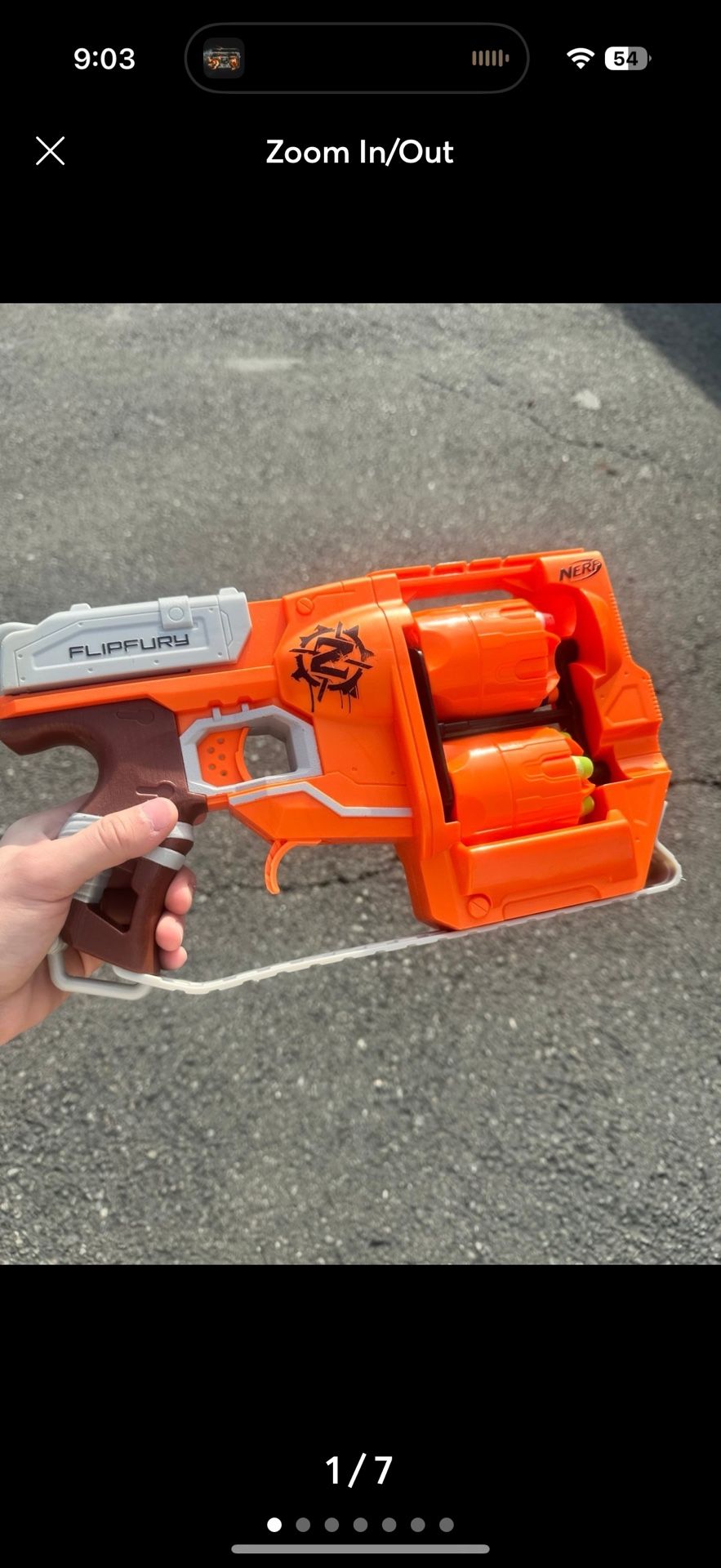 Nerf gun flipfury