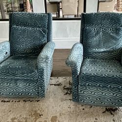 2 Designer Accent Rocking, Swivel Chairs $60 For Both!! 