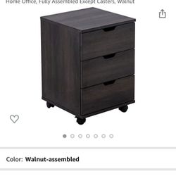 3 Drawer Dresser Mobile Cabinet Under Desk Storage  