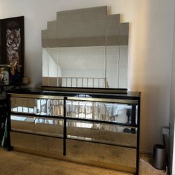 Vintage Mirrored Dresser