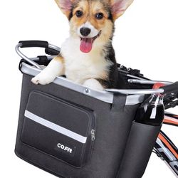 Bike basket/carrier for handle bar. For carrying pets, grocery