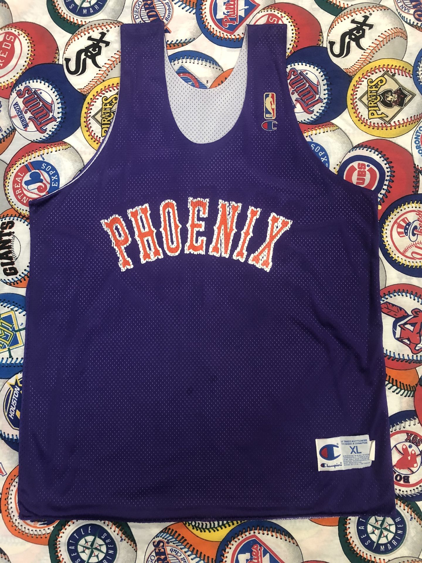 Men’s XL 1990 Phoenix Suns Vintage Reversal Champion Basketball Jersey