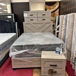 SAVE MONEY ! BRAND NEW FARM HOUSE RUSTIC WOODEN KING - QUEEN 4PIECE BEDROOM SET. SAME DAY DELIVERY
