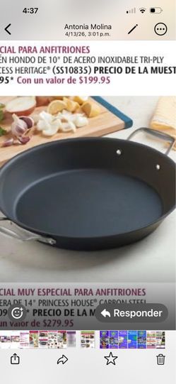 Paellera de 14” de Princess house Nueva