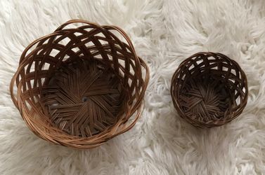 Wicker planters