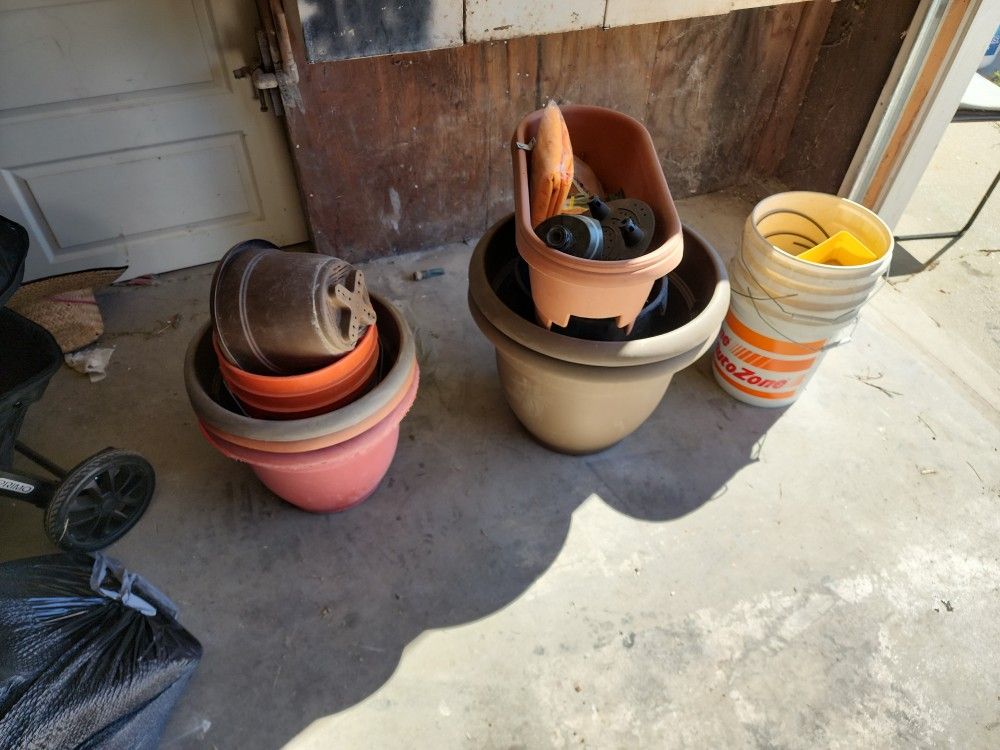 Planting pots.