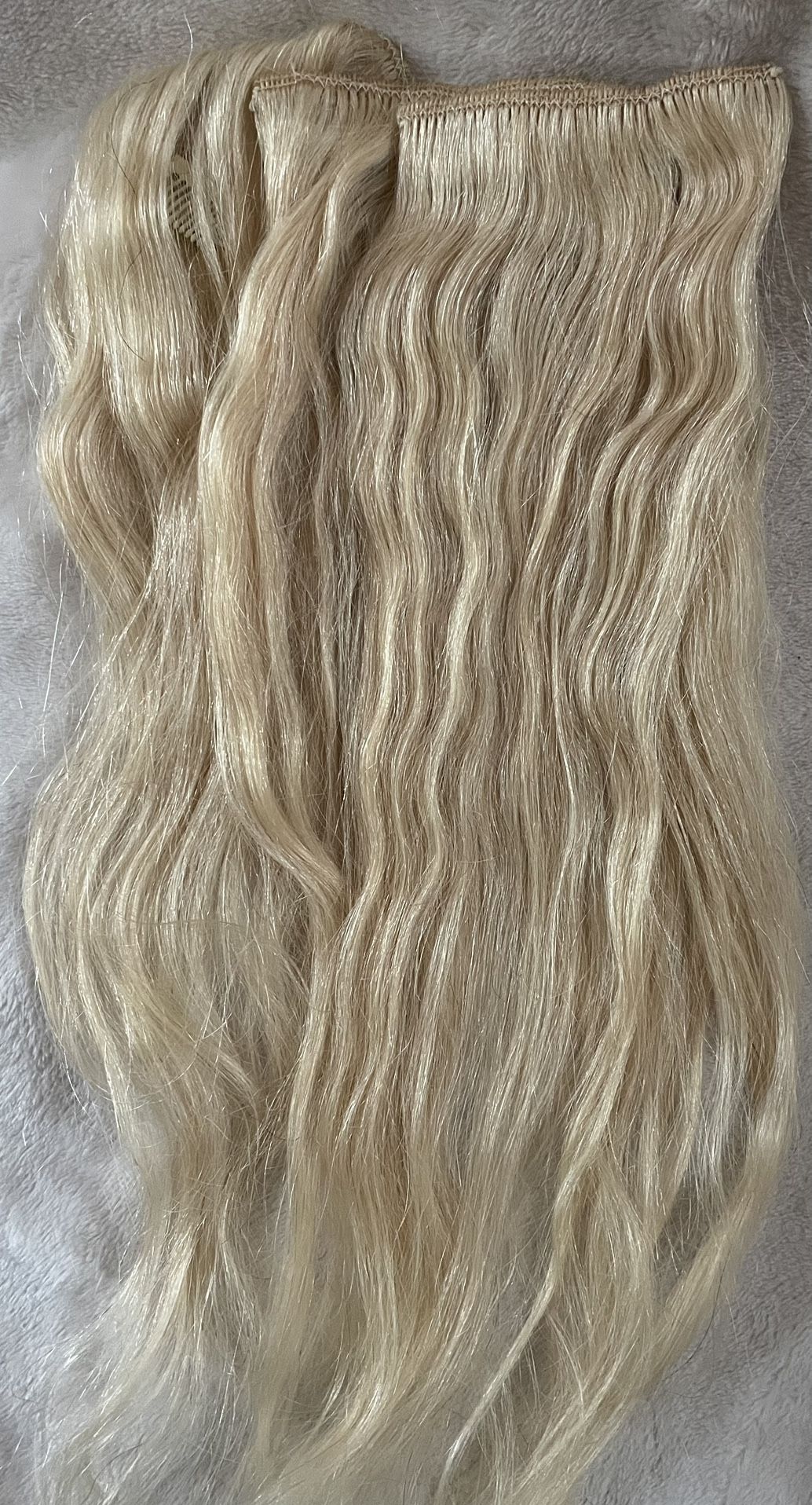 Golden Blonde 12” Human Hair Clip-in Extensions