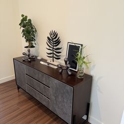 Modern Media Console + Matching Sideboard Set – Designer Look