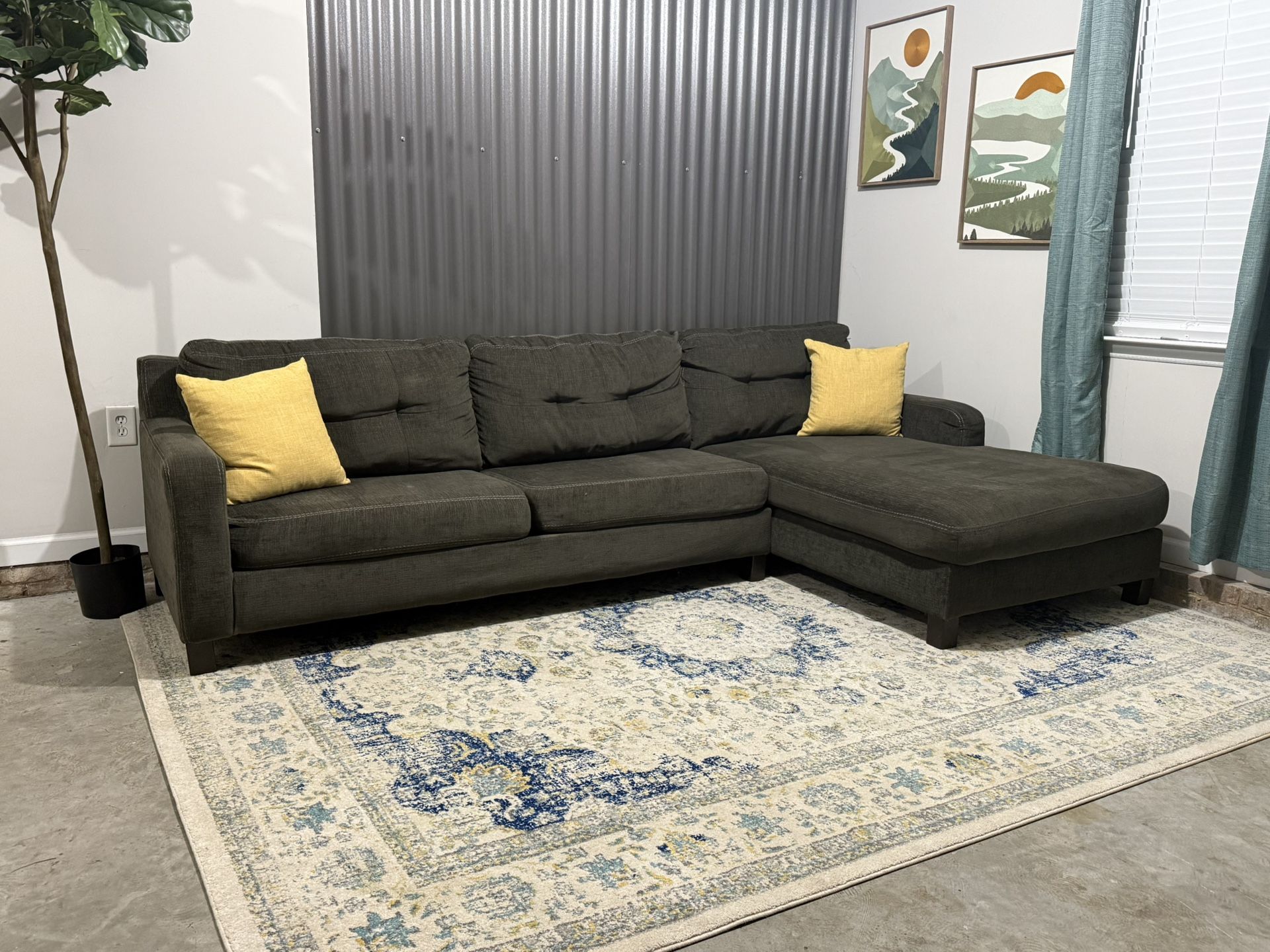 Gray Sectional Couch, Ashley Furniture, Delivery Available