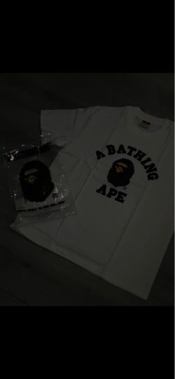 A Bathing Ape BAPE College Logo T-Shirt White