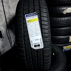 SET OF NEW 275/60/20 GOODYEAR WRANGLER  INCLUDING MOUNT AND BALANCE 