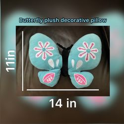 Plush Butterfly Pillow