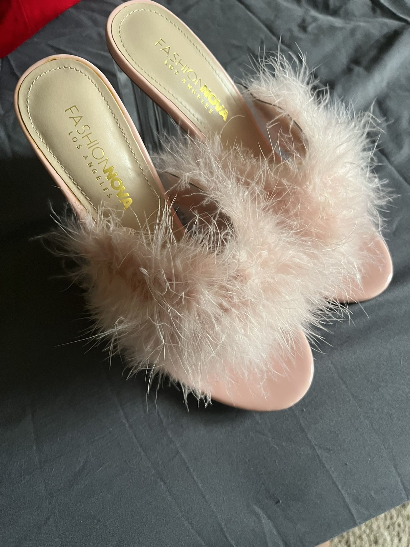 Pink Furry Heels