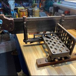 Antique Miter Saw And Box