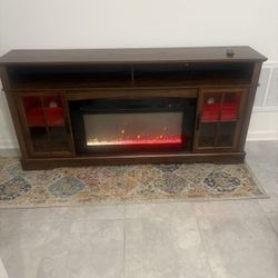 New Fire Place  With Heat 70 X14 H 33 1/2