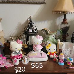 Hello Kitty Plush, Ceramic Bank, Working telephone,toys, Cell Phone Cases (Iphone 12 & 13 Pro Max) And Key Chain 
