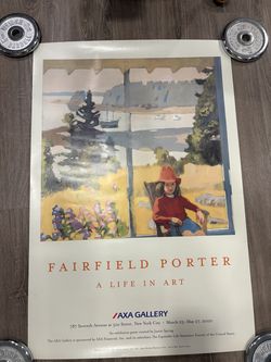 NEW Original Exhibition Poster Fairfield Porter: A Life in Art held at AXA Gallery in New York City