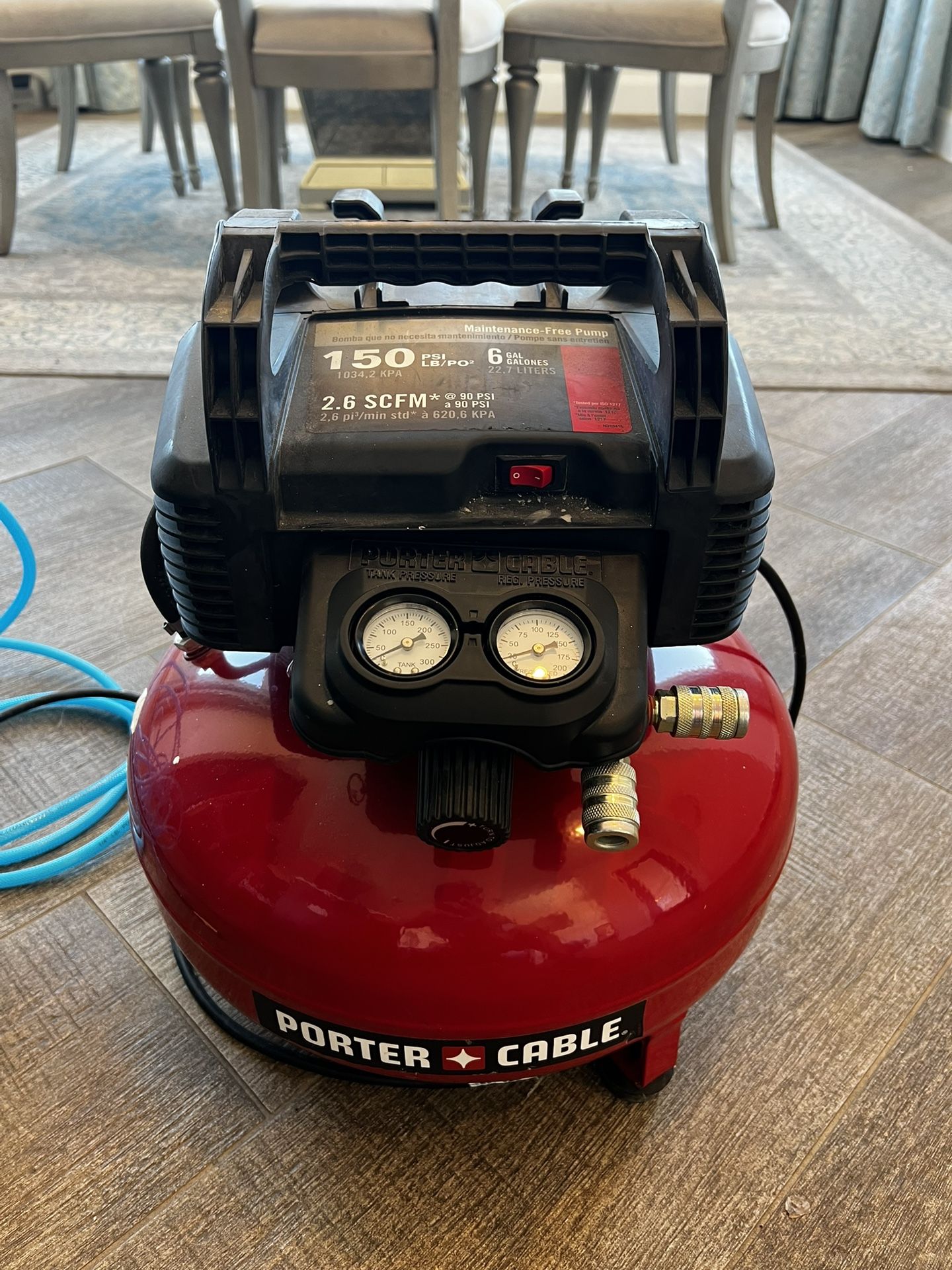 Porter-Cable Air compressor, 6-gallon, Oil Free (C2002-Ecom) for Sale in  New Braunfels, TX OfferUp