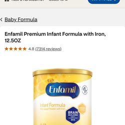 Baby formula Enfamil