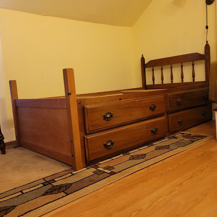 Twin Size Captains Bed