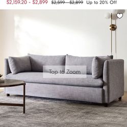 West Elm Shelter Sleeper Sofa 80”