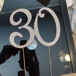 Rose Gold - Cake Topper 30 Years