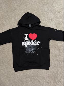 Black spider hoodie size small