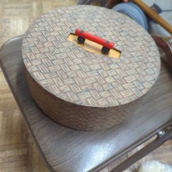 Antique Art Deco Poker Chip Set Bakelite Handle 