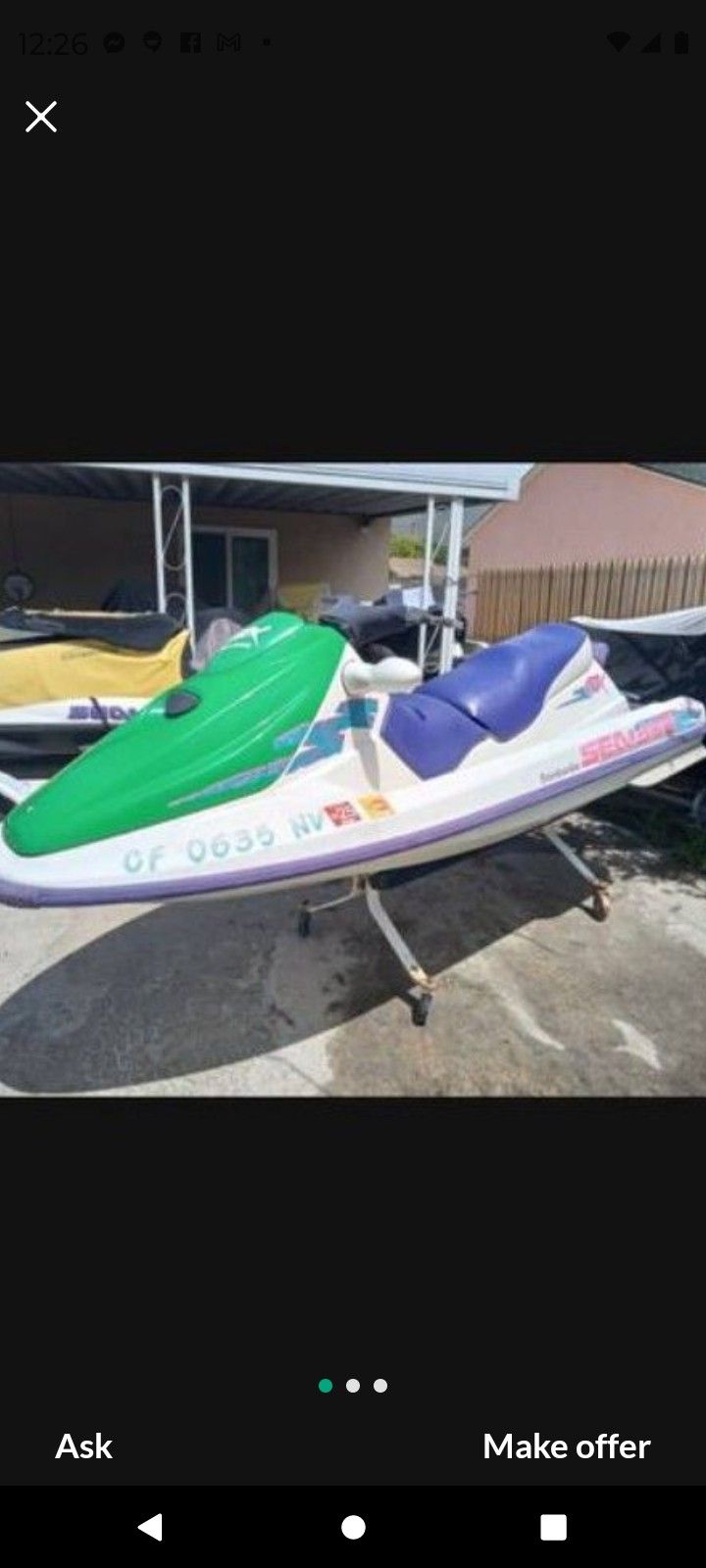 SEADOO GTX RUNNING NEW MOTOR LOW HOURS REBUILT CARBS NEW UPHOLSTERY SEATS CURRENT 2025 TAGS 10 HOURS