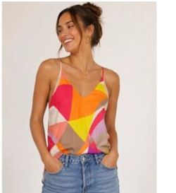 Trina Turk camisole top, size small -WORN ONCE!