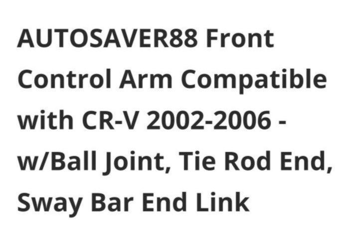 CONTROL ARM W/ BALL JOINT FOR CR V 02 TO 06