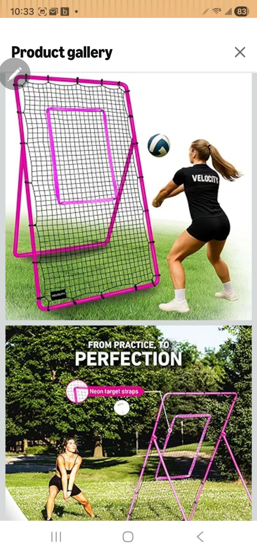 New !!!(Practic Volleyball net)!!Volleyball Rebounder 5-Angle Adjustable 7x4 ft Volleyball Rebounder Net for Backyard with Reinforced Steel Frame & H