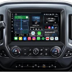4Core+64G ROM Upgrade Car Radio for 2014-2018 Chevy Silverado: GMC Sierra with 10" 1280 * 800 IPS Touchscreen Wireless Carplay Andriod Auto, GPS Navig