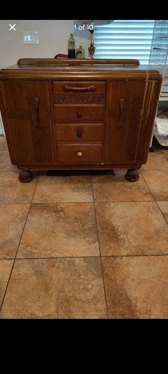 Antique Oak Sideboard 1930