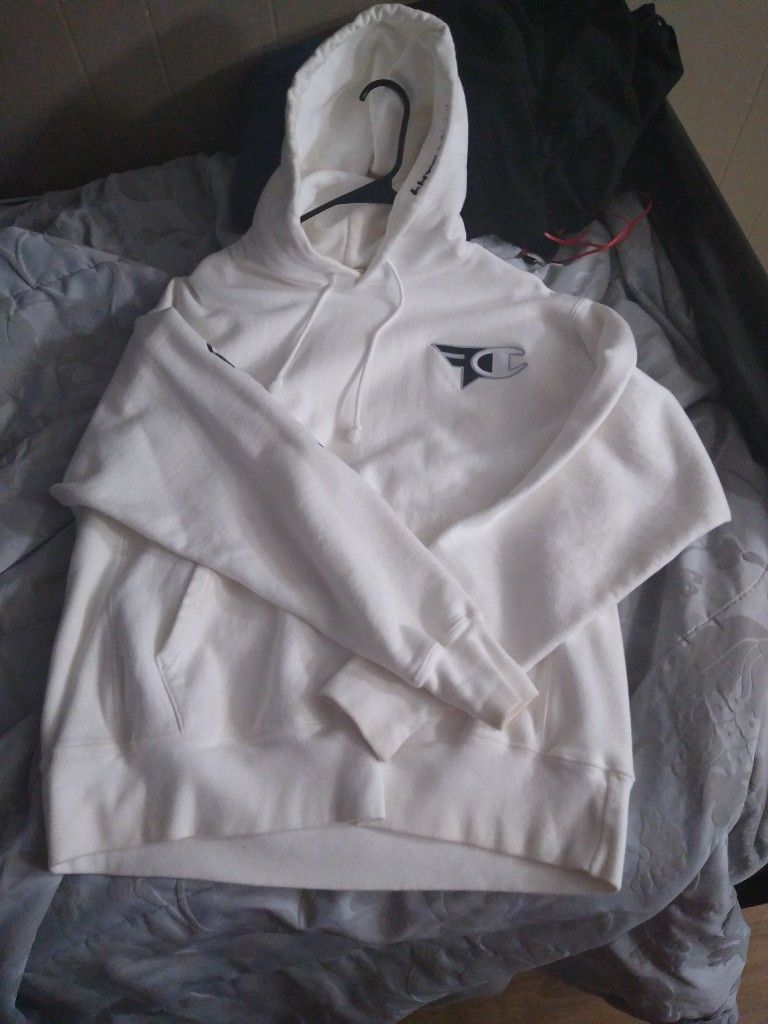 Faze Clan Champion White Hoodie Faze Clan X Champion White Ghost
