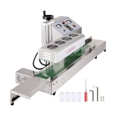 Induction Bottle Sealer 110-Volt Continuous Induction Sealer Silver Lx-6000 For Cap Diameter 0.8 in. to 3.1 in. 