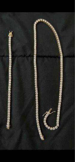 Tennis Necklace & Bracelet VVS
