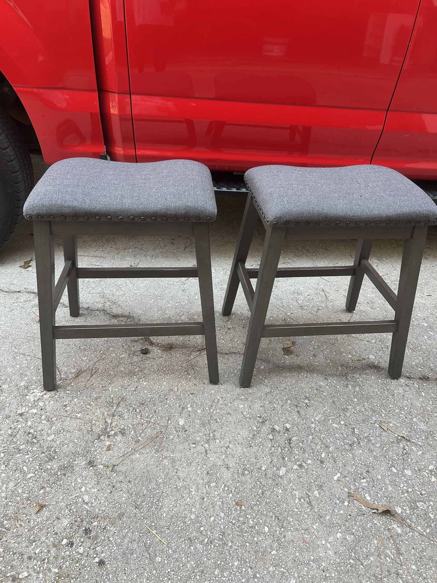 Grey stools