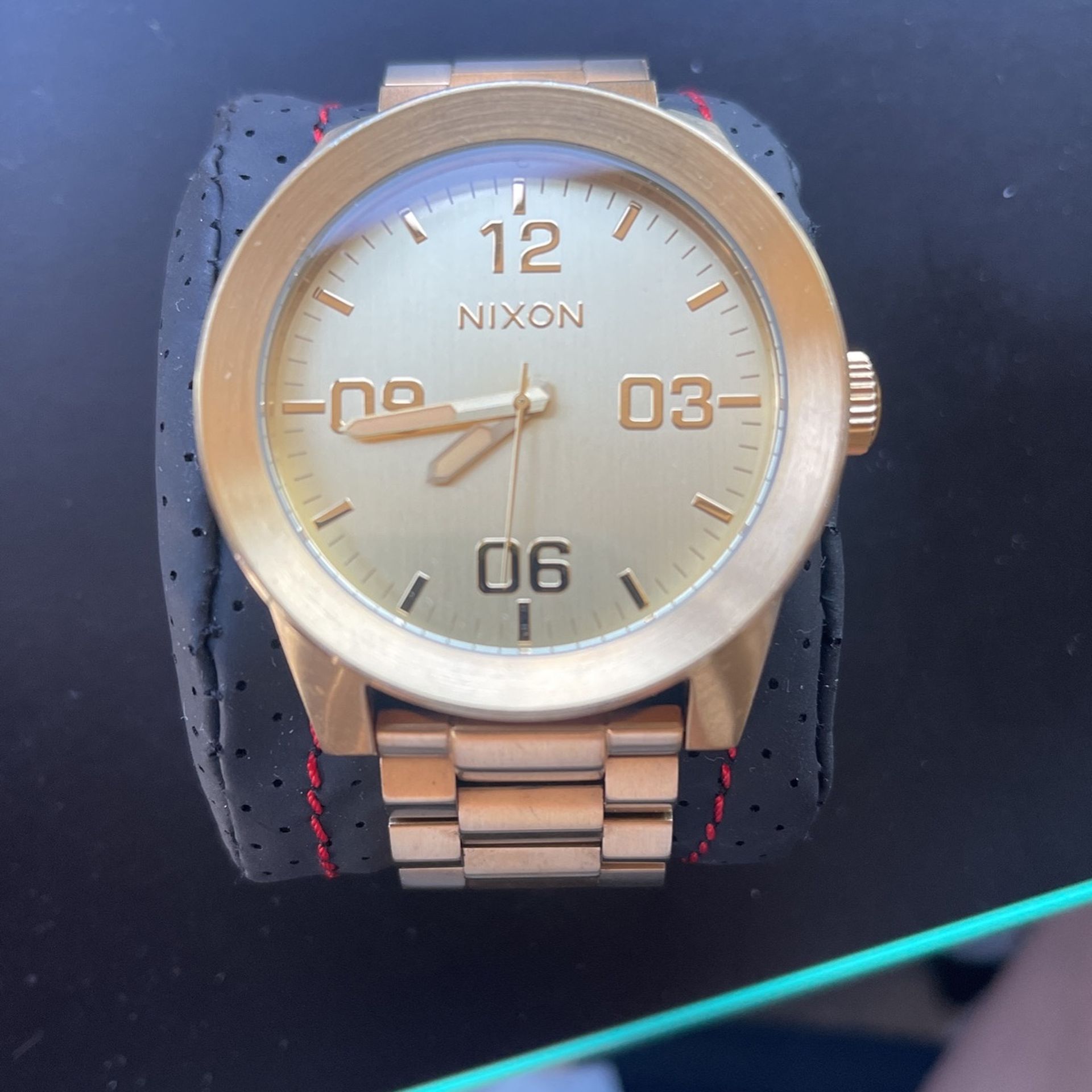 Gold Nixon Watch Clean