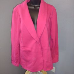 Susan Graver Women's Weekend Pink Jacket Size Medium
