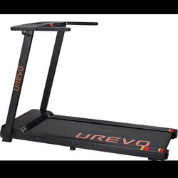 UREVO Folding Walking Pad Treadmill, Manual Incline - MOVING SALE